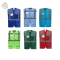Горячая продажа безопасного жилета с карманами для планшетов отражает жилет Unisex Safety Vest